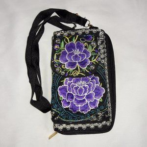 Colorfully Embroidered Cell/Wallet
